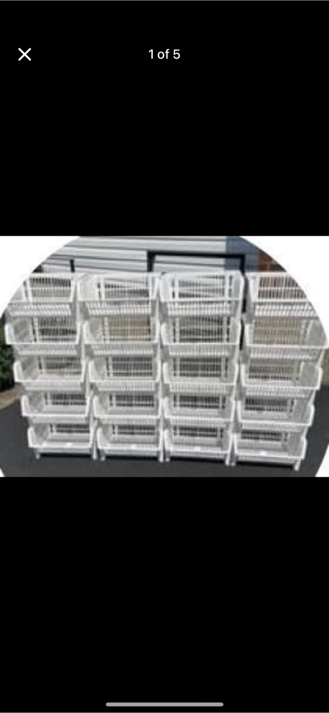 white stacking shelf  $5 each OBO