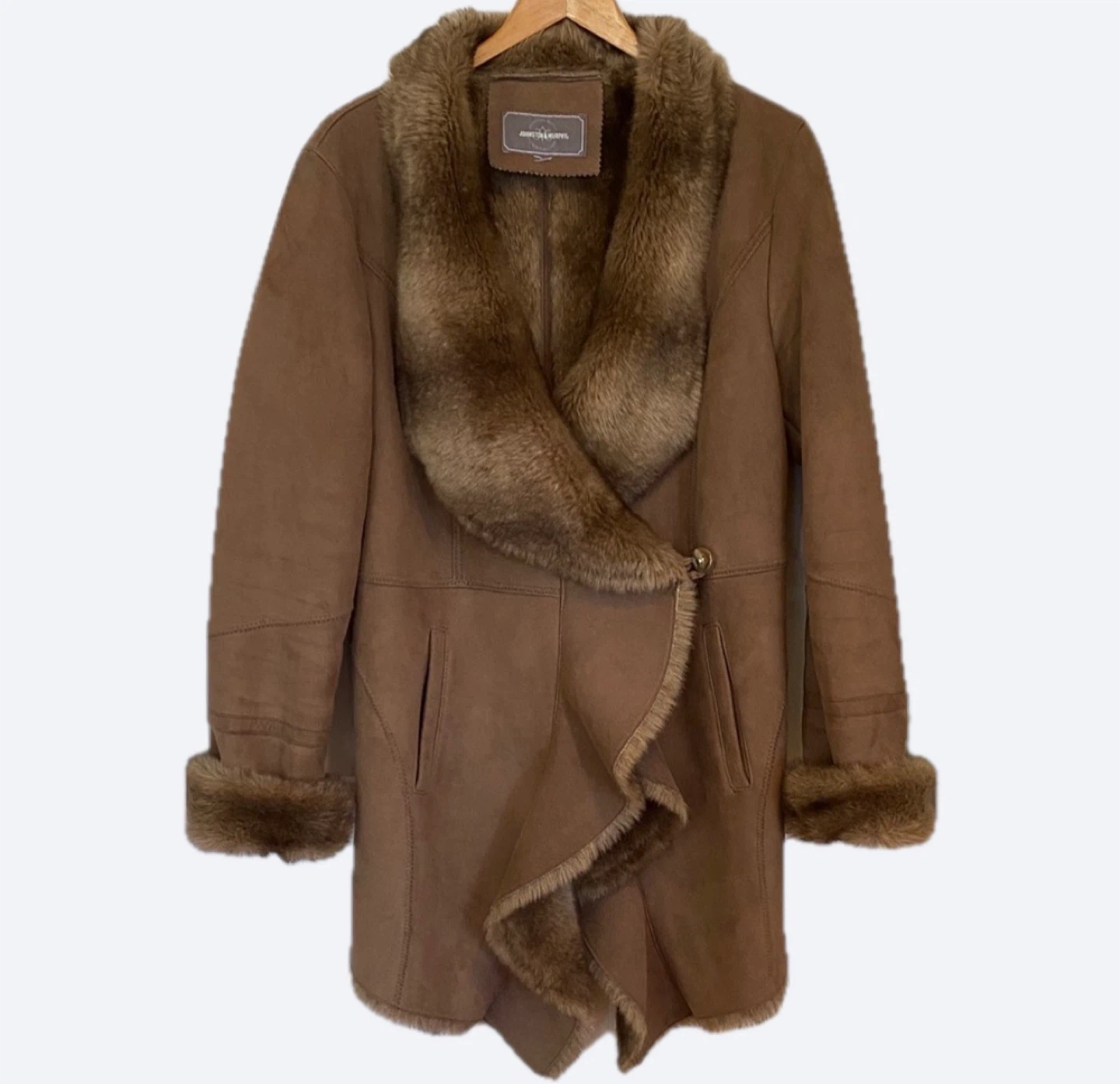 Vintage 70s Penny Lane Coat Faux Fur & Faux Suede - photo 2