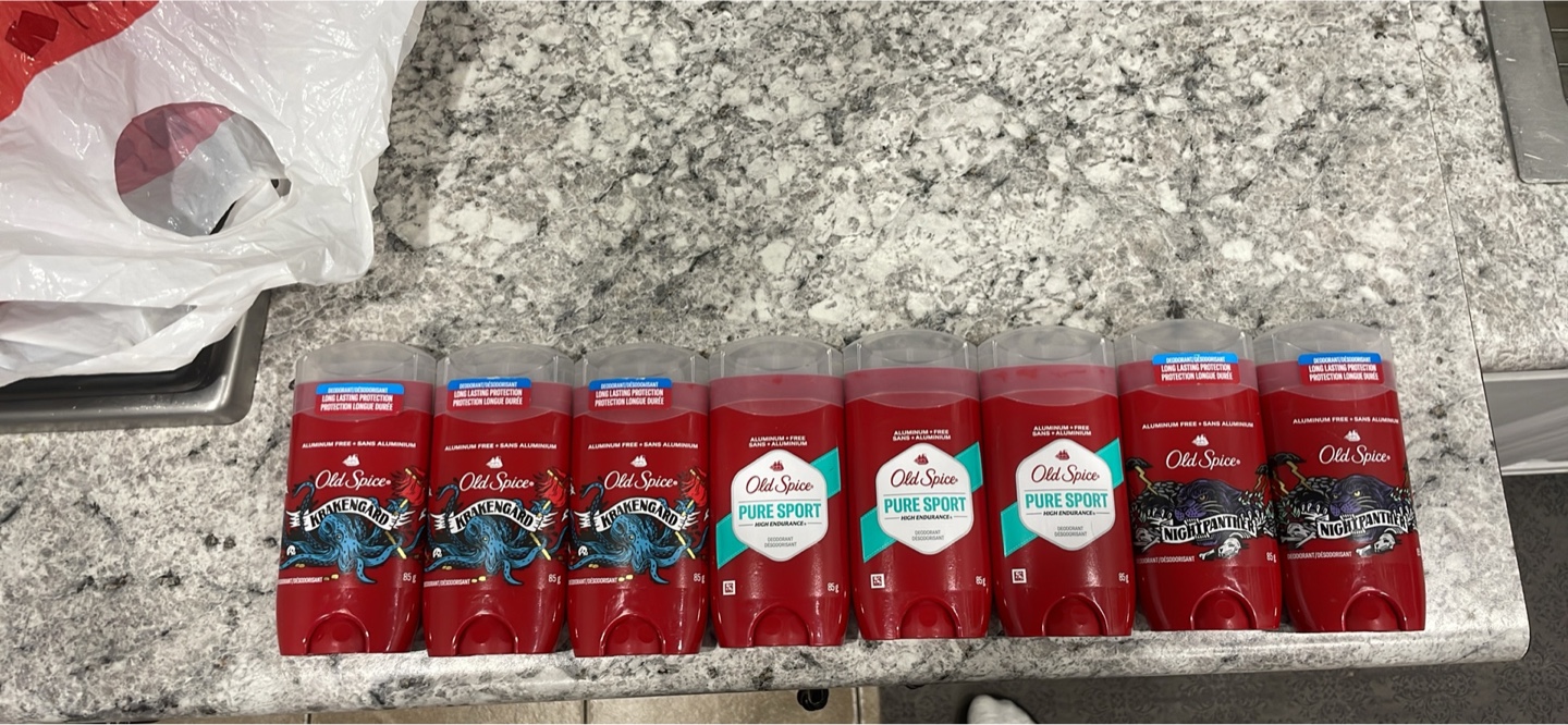 Old Spice Deodorant Lot - Krakengard, Pure Sport, Night Panther