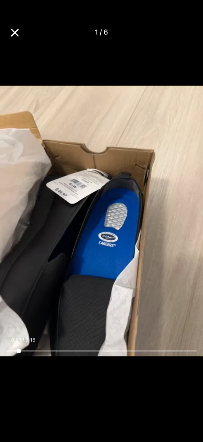 Dr. Scholl's Careers Winnie Black Loafers - Size 8.5W