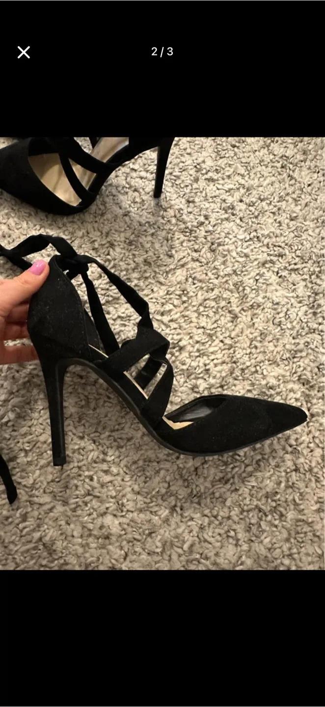 Black Heels, Size 7