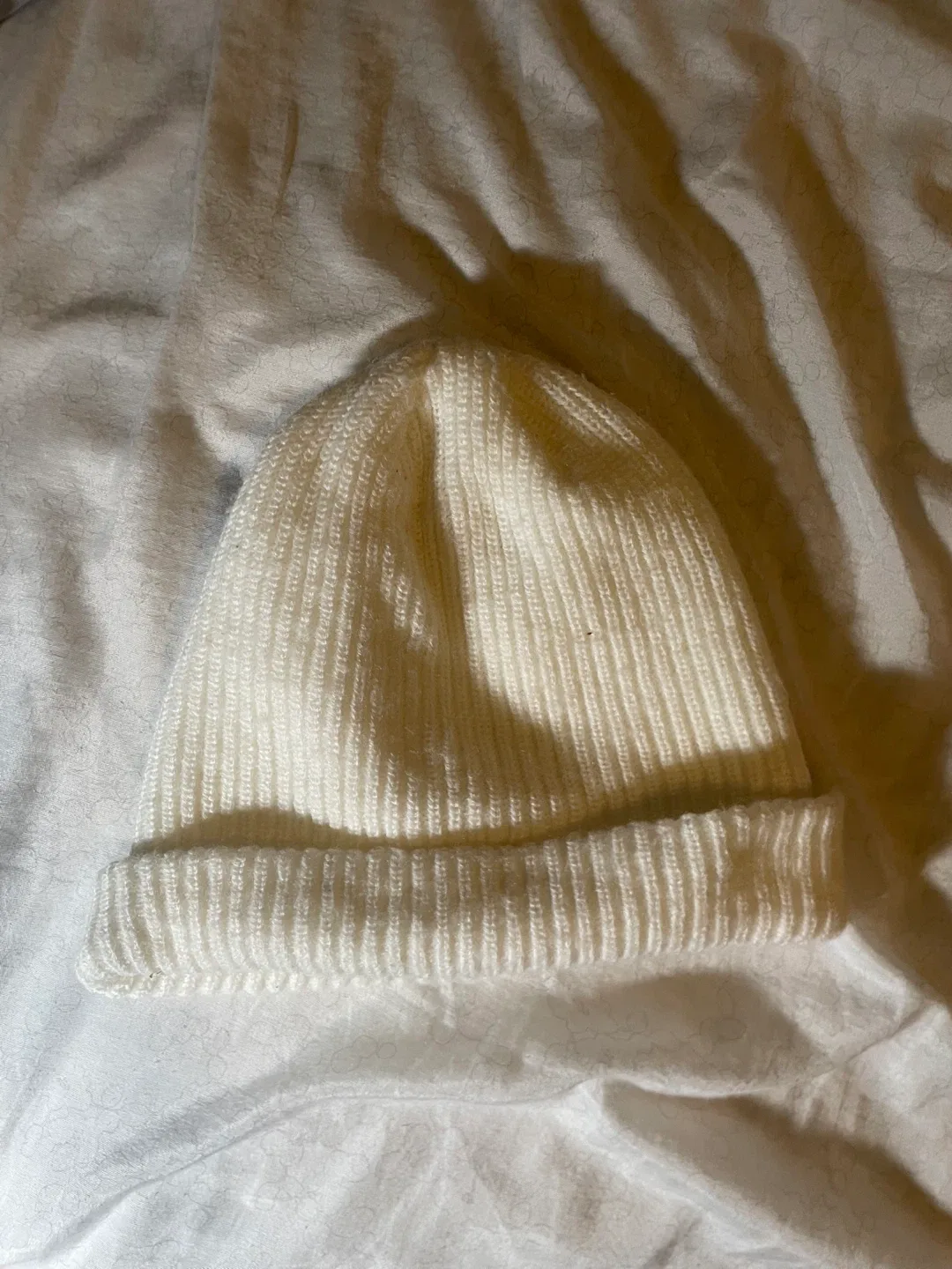 Supply Co. Cream Acrylic Knit Beanie image indicator(2)