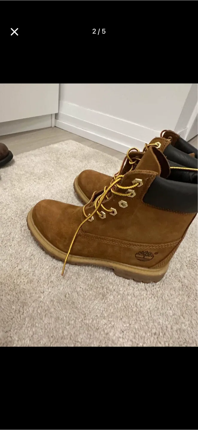 Timberland Brown Leather Ankle Boots - Size 37