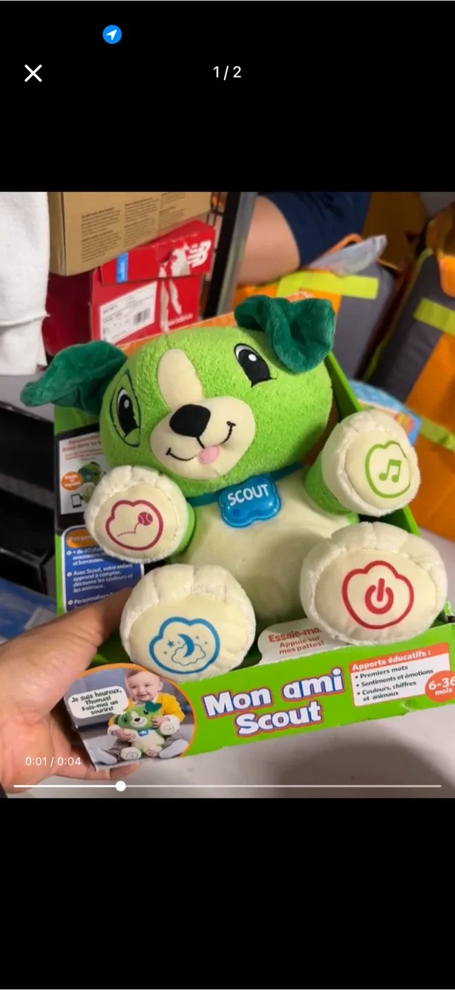 LeapFrog My Pal Scout Plush Toy French image indicator(2)