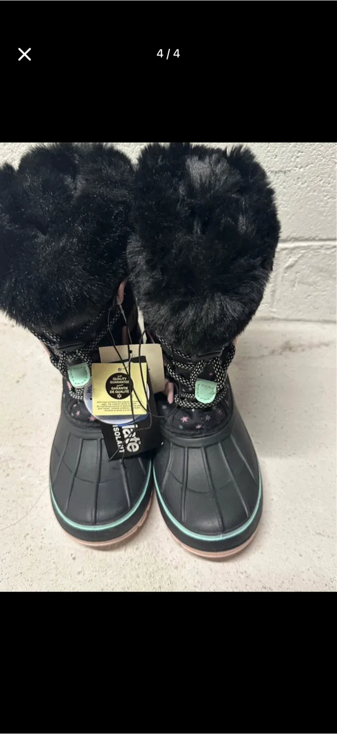 Black Winter Boots - Size 3 - New image indicator(3)