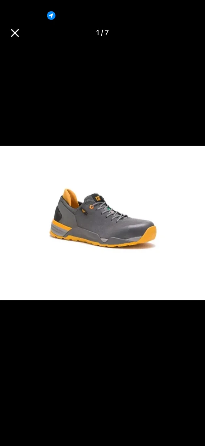 CAT Sprint Suede Alloy Toe Work Shoes - Size 7