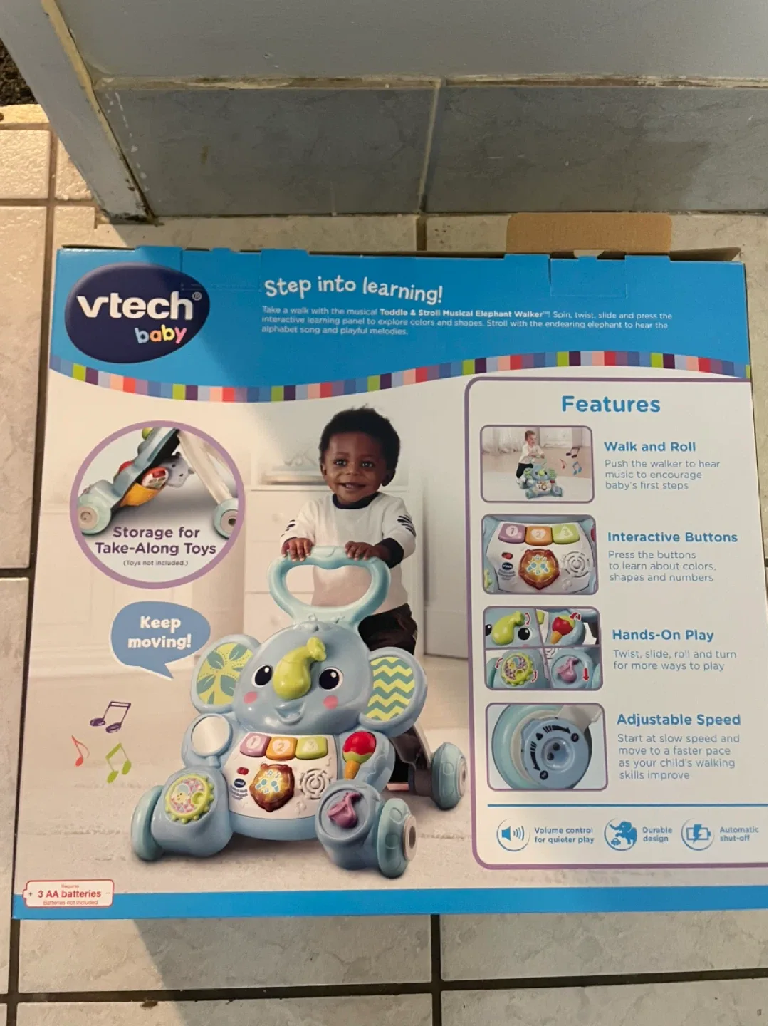 VTech Toddle & Stroll Musical Elephant Walker image indicator(7)