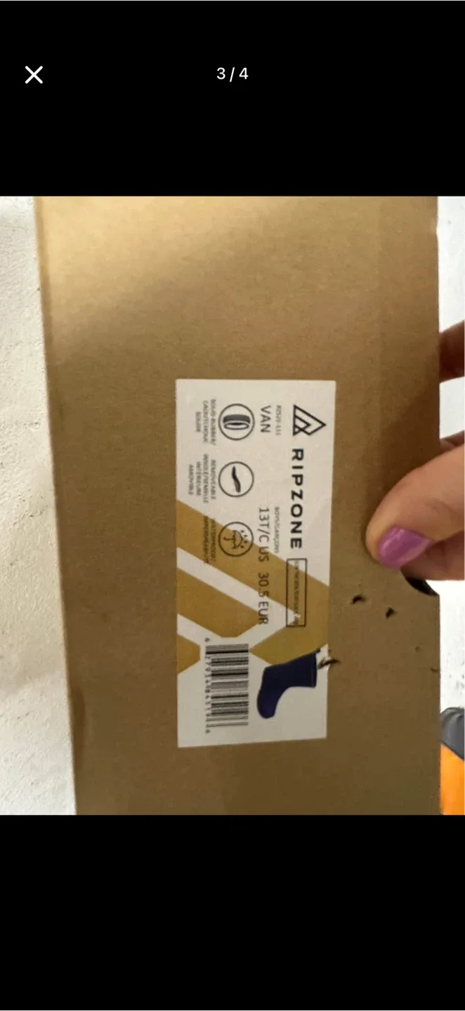 Ripzone Kids' Rain Boots - Size us 1  13t/c eur- Blue image indicator(4)