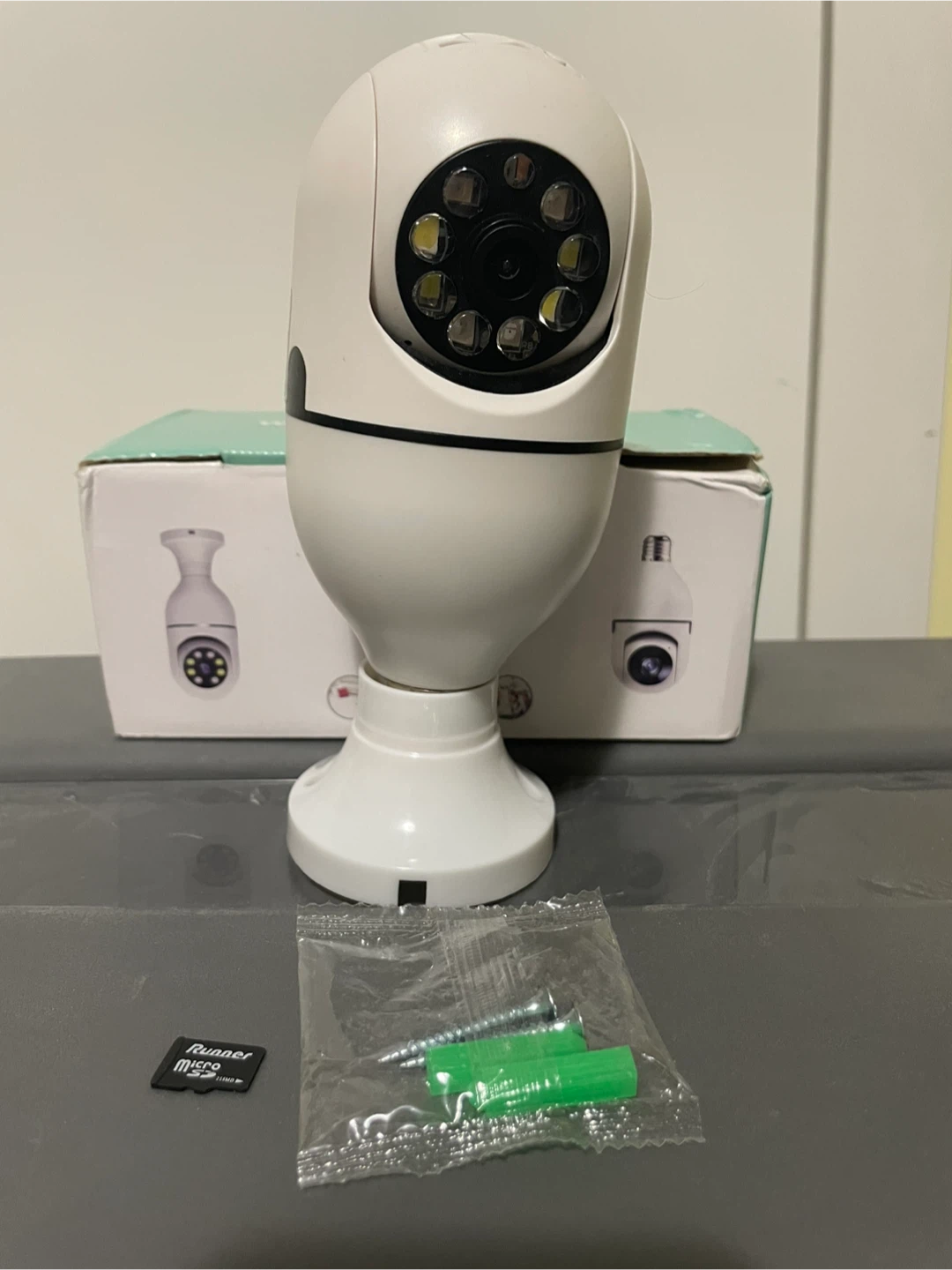 Light Bulb Security Camera Wireless Indoor - White - photo 5