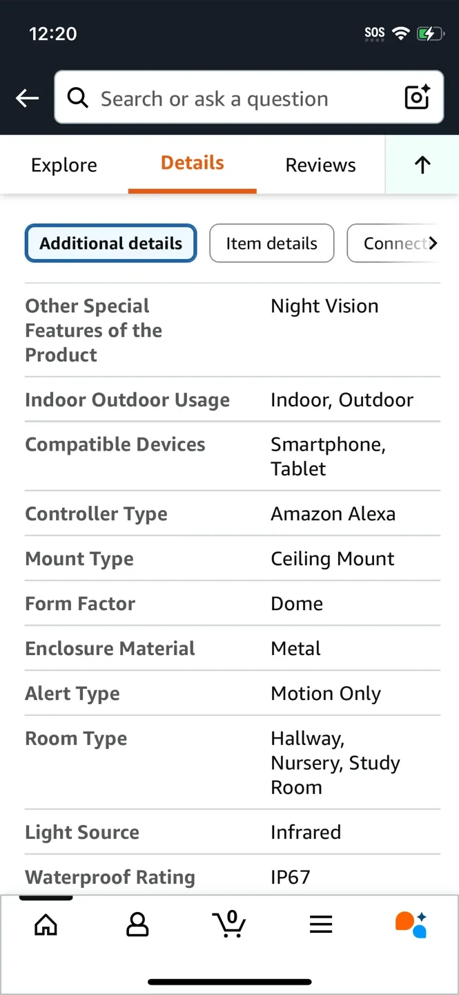 Light Bulb Security Camera Wireless Indoor - White image indicator(3)