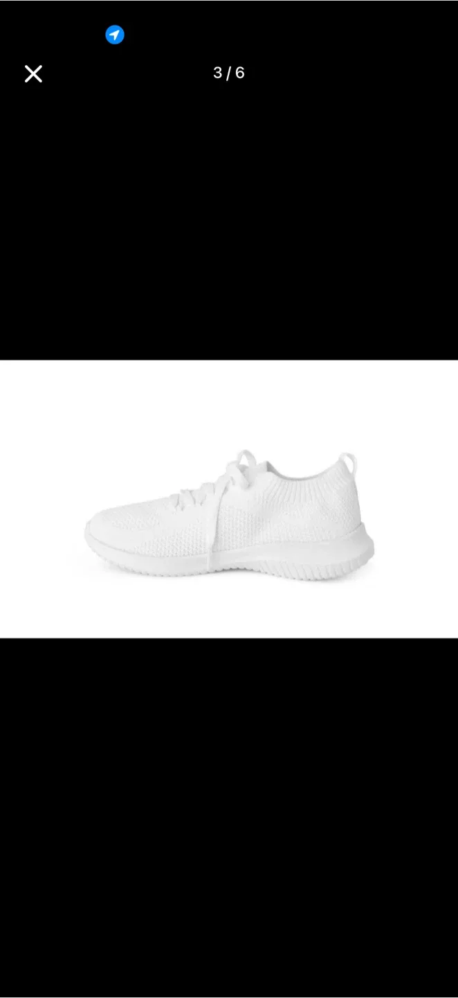 New Athletic Works White Memory Foam Sneakers - Size 8 image indicator(2)