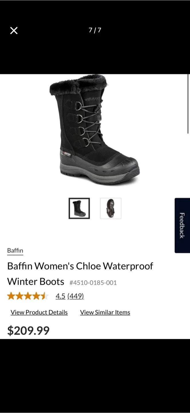 Baffin Women's Chloe Waterproof Winter Boots - Size 9 image indicator(3)