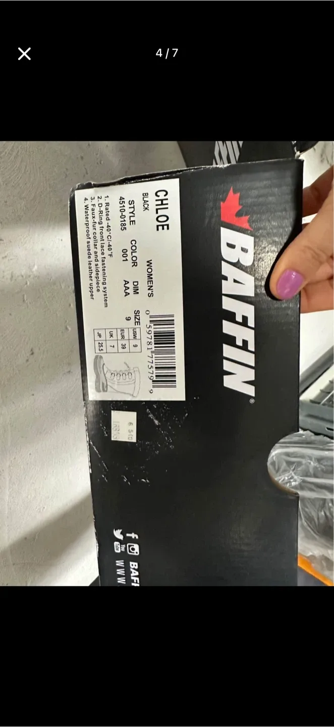 Baffin Women's Chloe Waterproof Winter Boots - Size 9 image indicator(5)