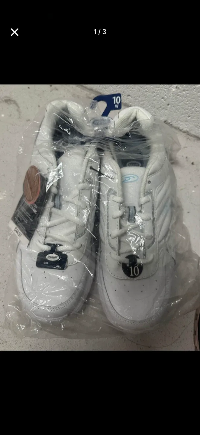 New Dr. Scholl's Advanced  White Shoes - Size 10Weight