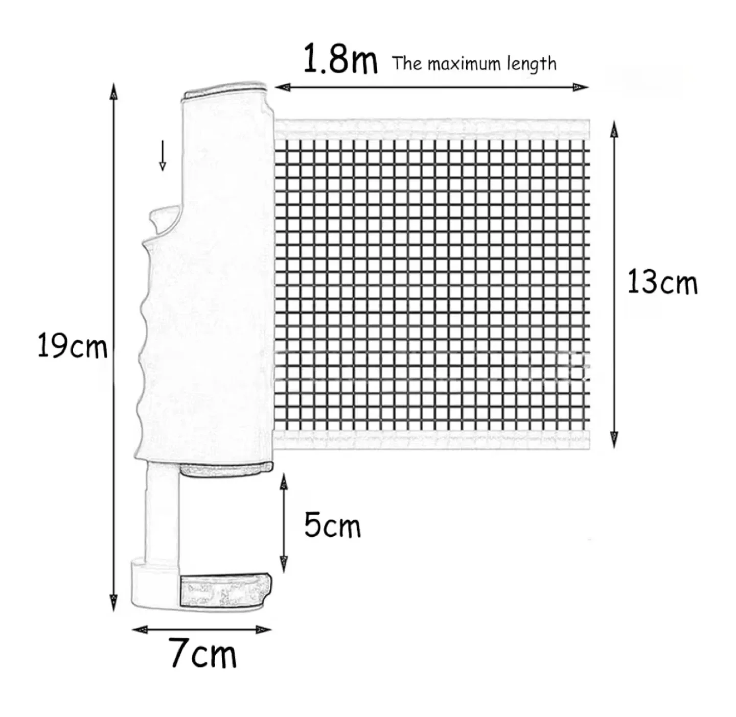 Portable Table Tennis Net Set image indicator(2)