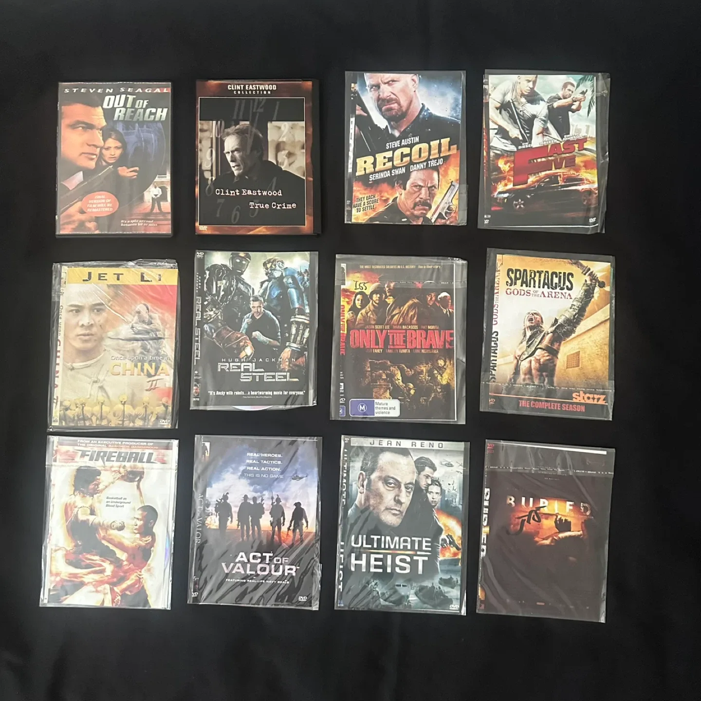 Collection of action movie DVDs (42) image indicator(2)