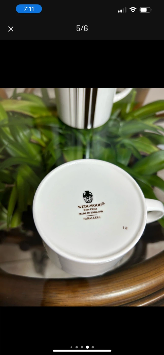 Wedgwood Parallels Bone China Mugs - Set of 6 - photo 2