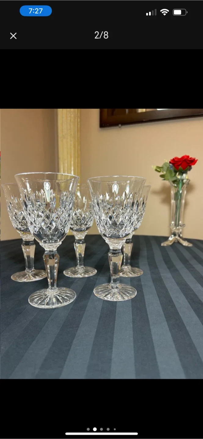 Set of 5 Pre-owned Red Wine Glasses by ROYAL DOULTON image indicator(2)