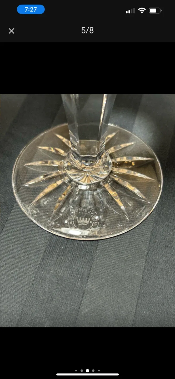 Set of 5 Pre-owned Red Wine Glasses by ROYAL DOULTON image indicator(5)