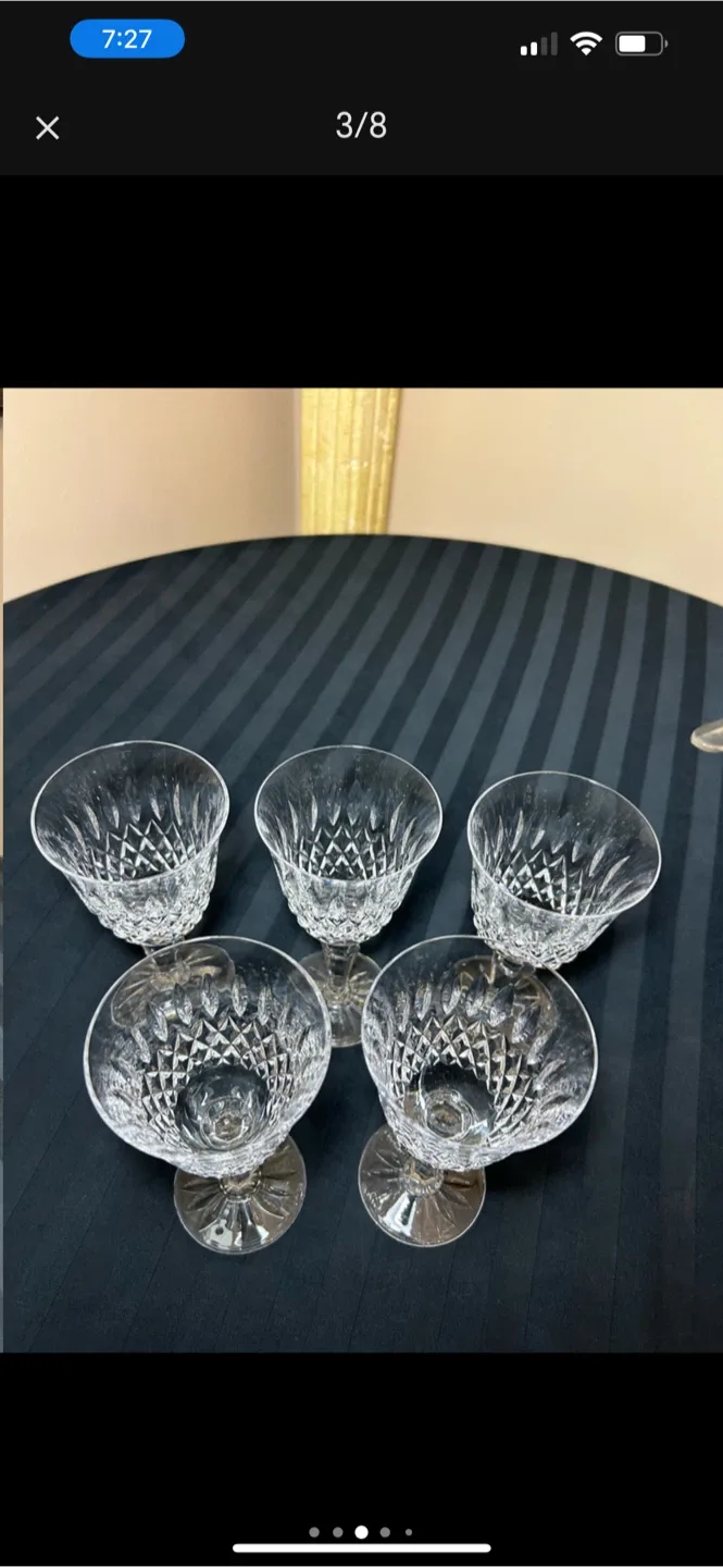 Set of 5 Pre-owned Red Wine Glasses by ROYAL DOULTON image indicator(3)