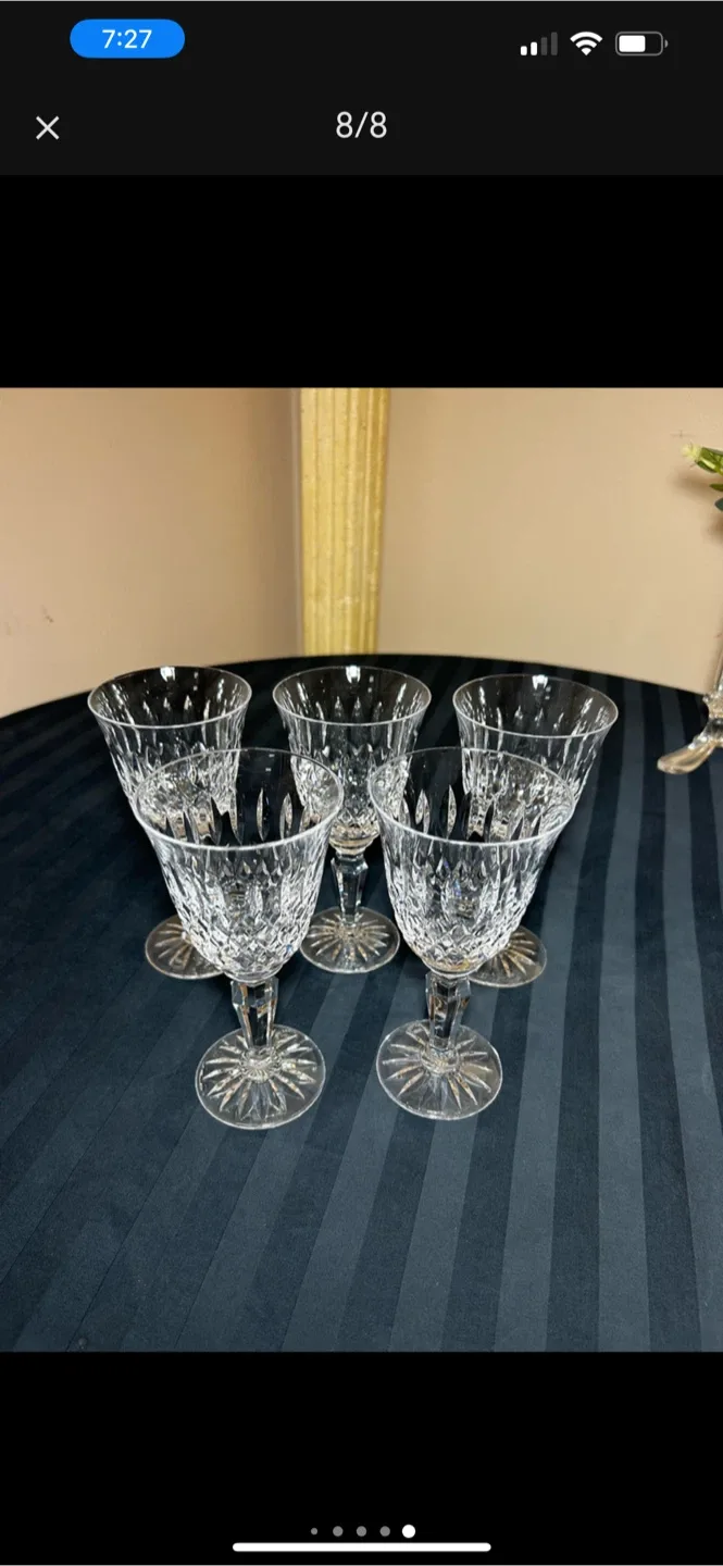 Set of 5 Pre-owned Red Wine Glasses by ROYAL DOULTON image indicator(7)