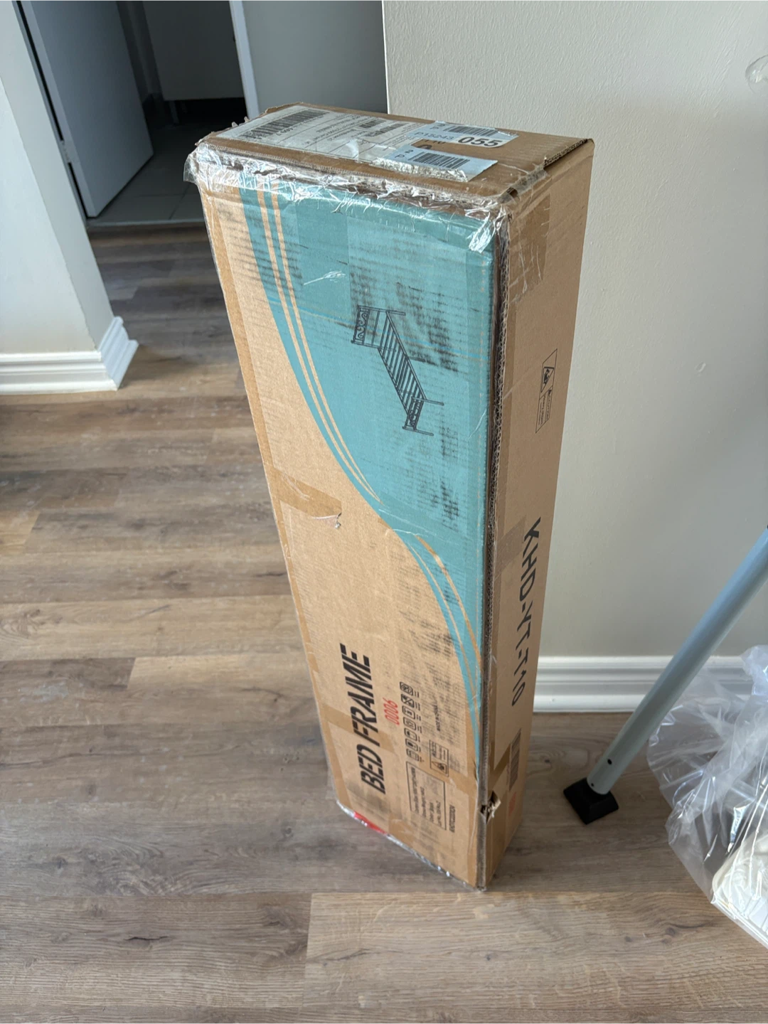 Twin Size Black Metal Bed Frame (New in Box) - photo 2