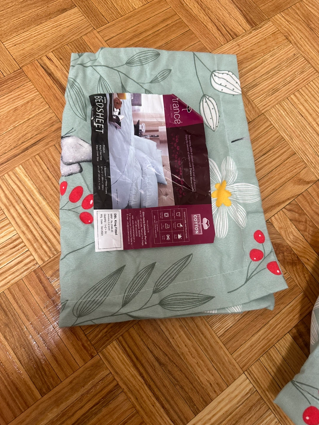Trance Home Linen King Fitted Bedsheet Set