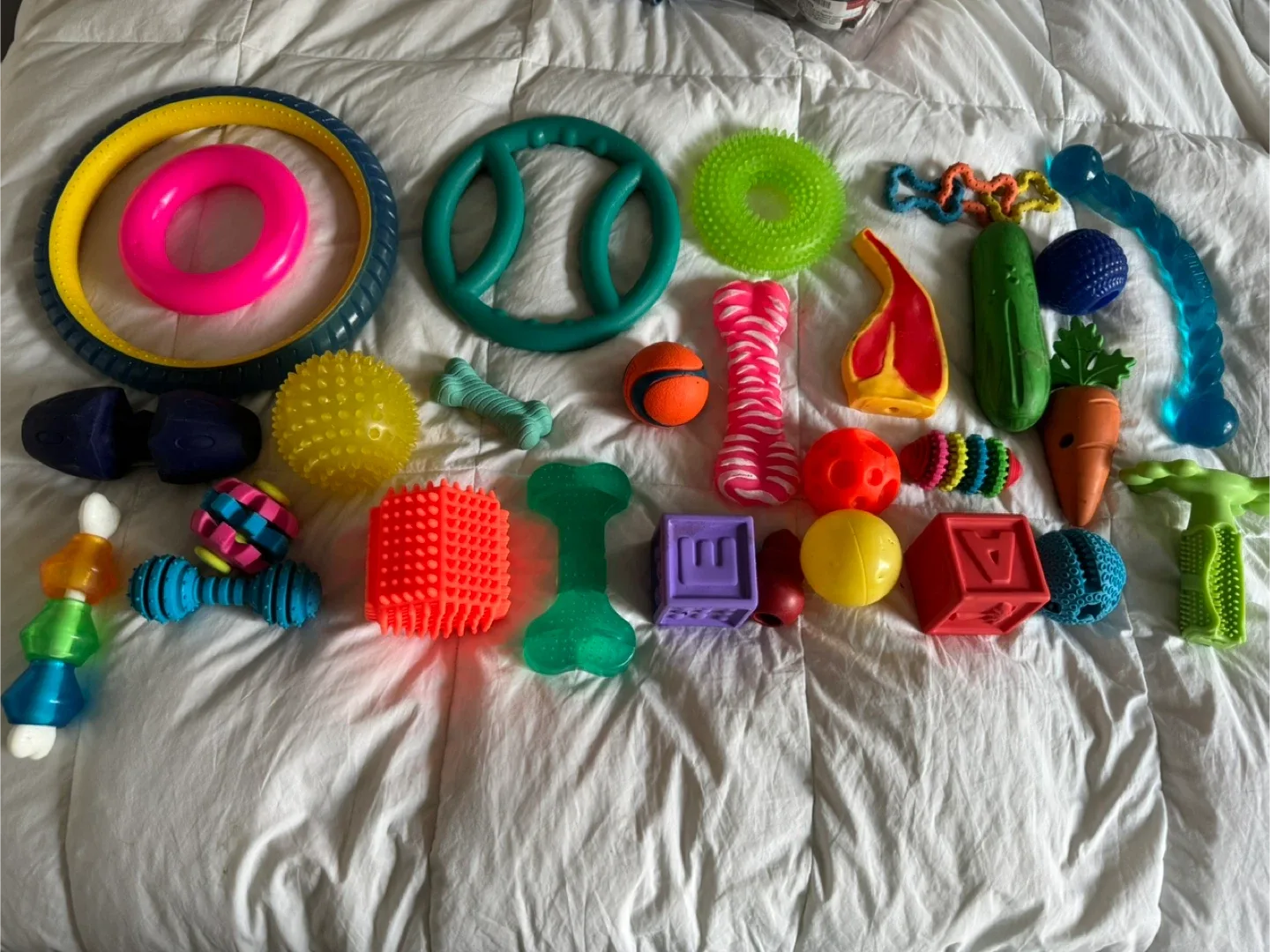 Lot of 28 Dog Toys!! NEW or Like New or Not Played With thumbnail