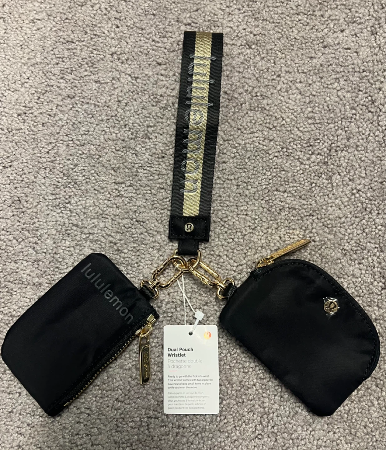 Lululemon Dual Pouch Wristlet Coin Purse Wallet