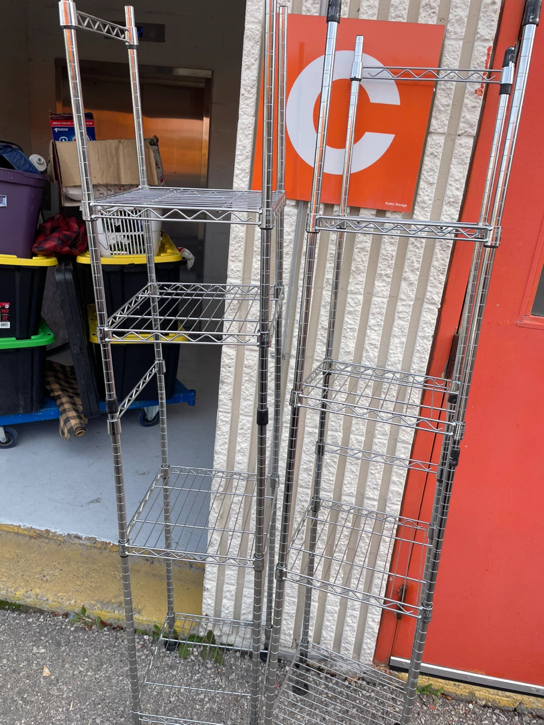 Chrome Wire Shelving Unit