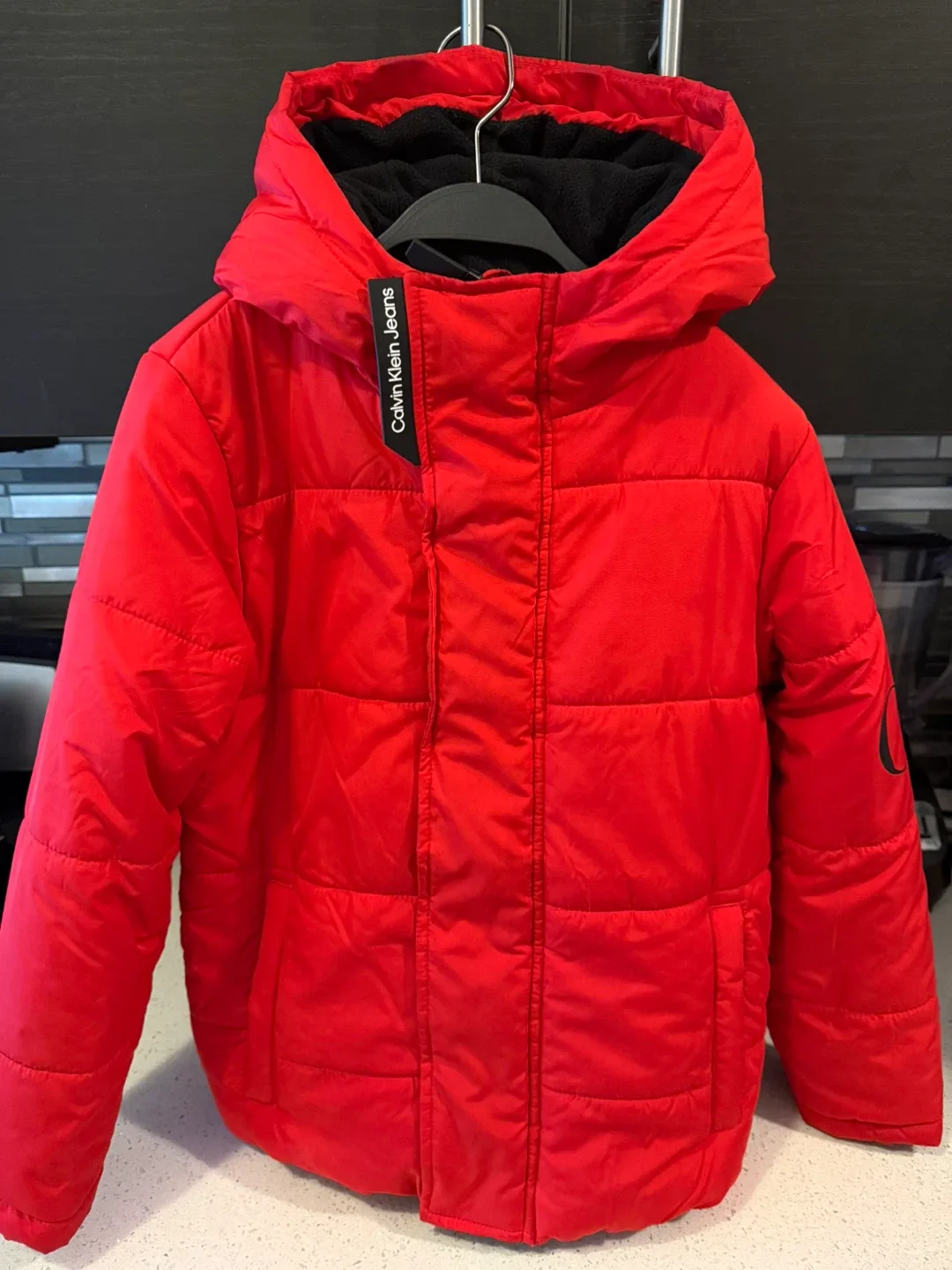Calvin Klein Red Puffer Jacket (Kids) image indicator(2)
