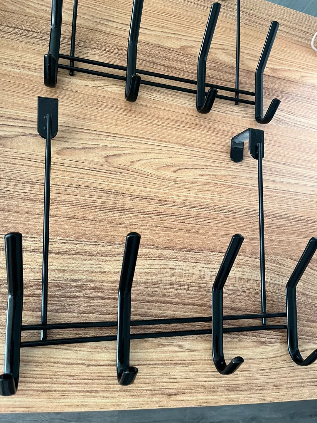 Over the Door Hook Rack - Black