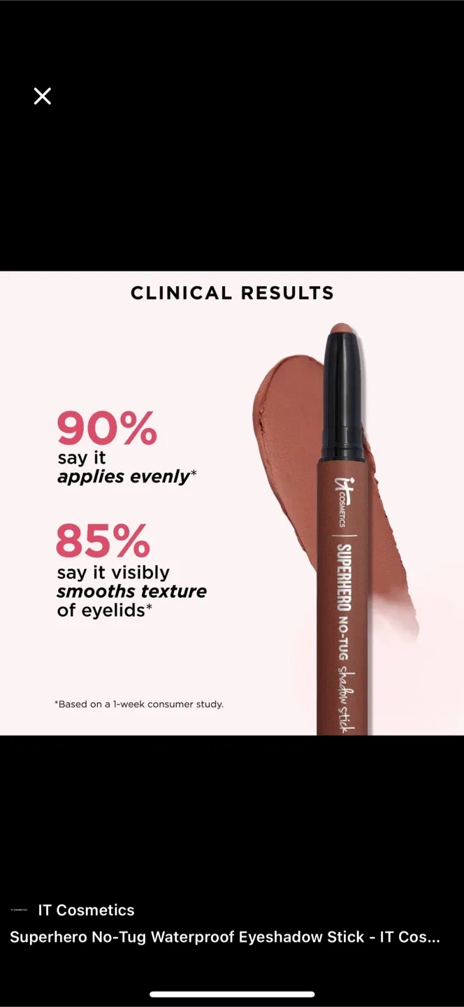 ✨ IT Cosmetics Superhero No-Tug Eyeshadow – Tenacious Tawny ✨ image indicator(4)