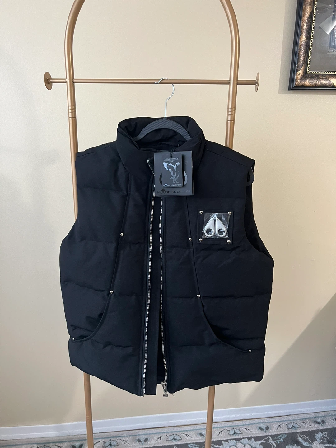 Moose Knuckles Black Padded Vest