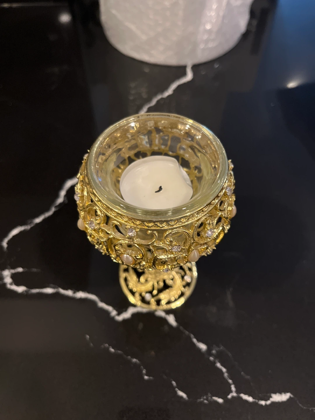 Gold Decorative Candle Holder - photo 2