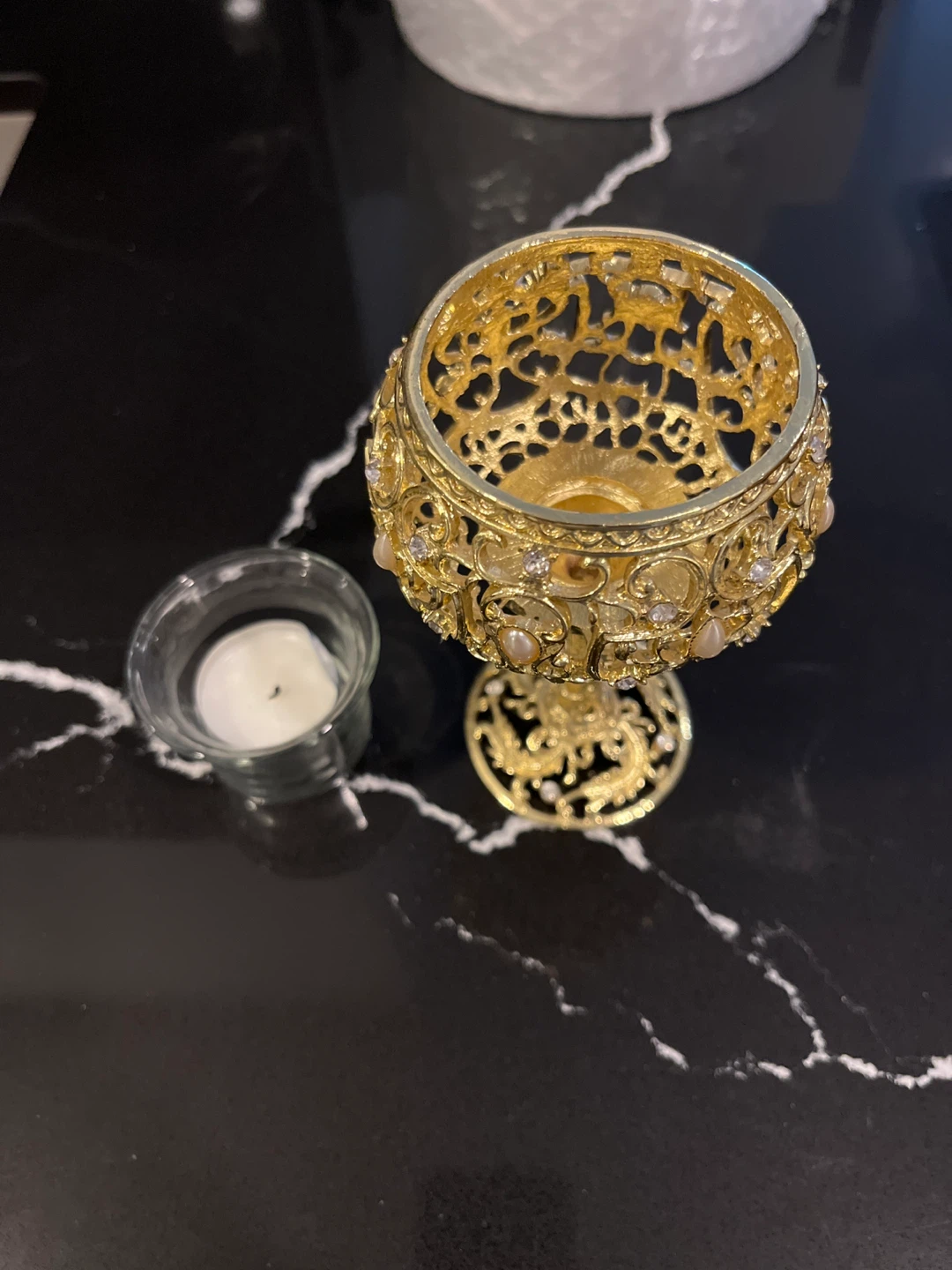 Gold Decorative Candle Holder - photo 3
