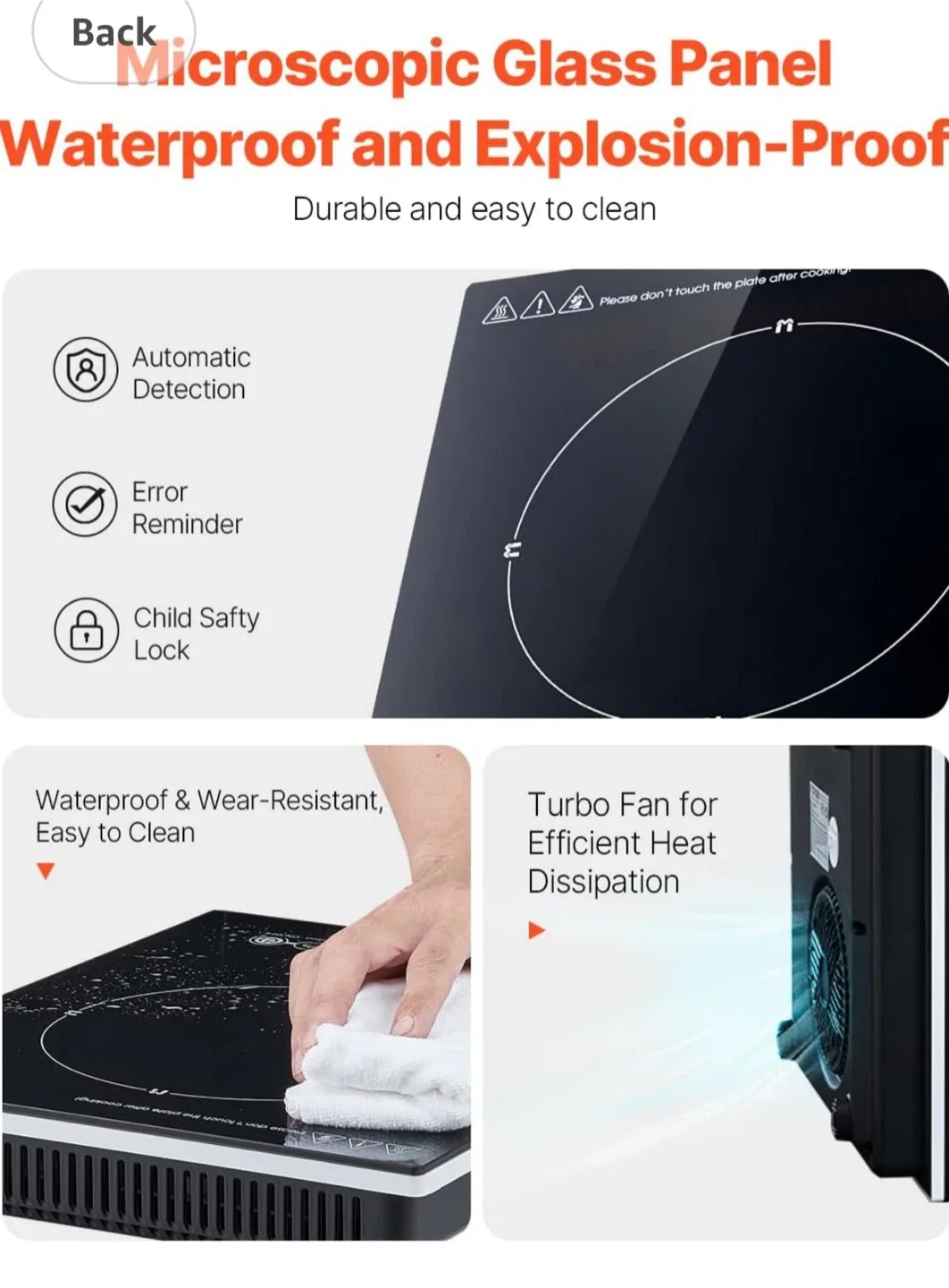 VEVOR Intelligent Timer Induction Cooktop - New in Box! image indicator(3)