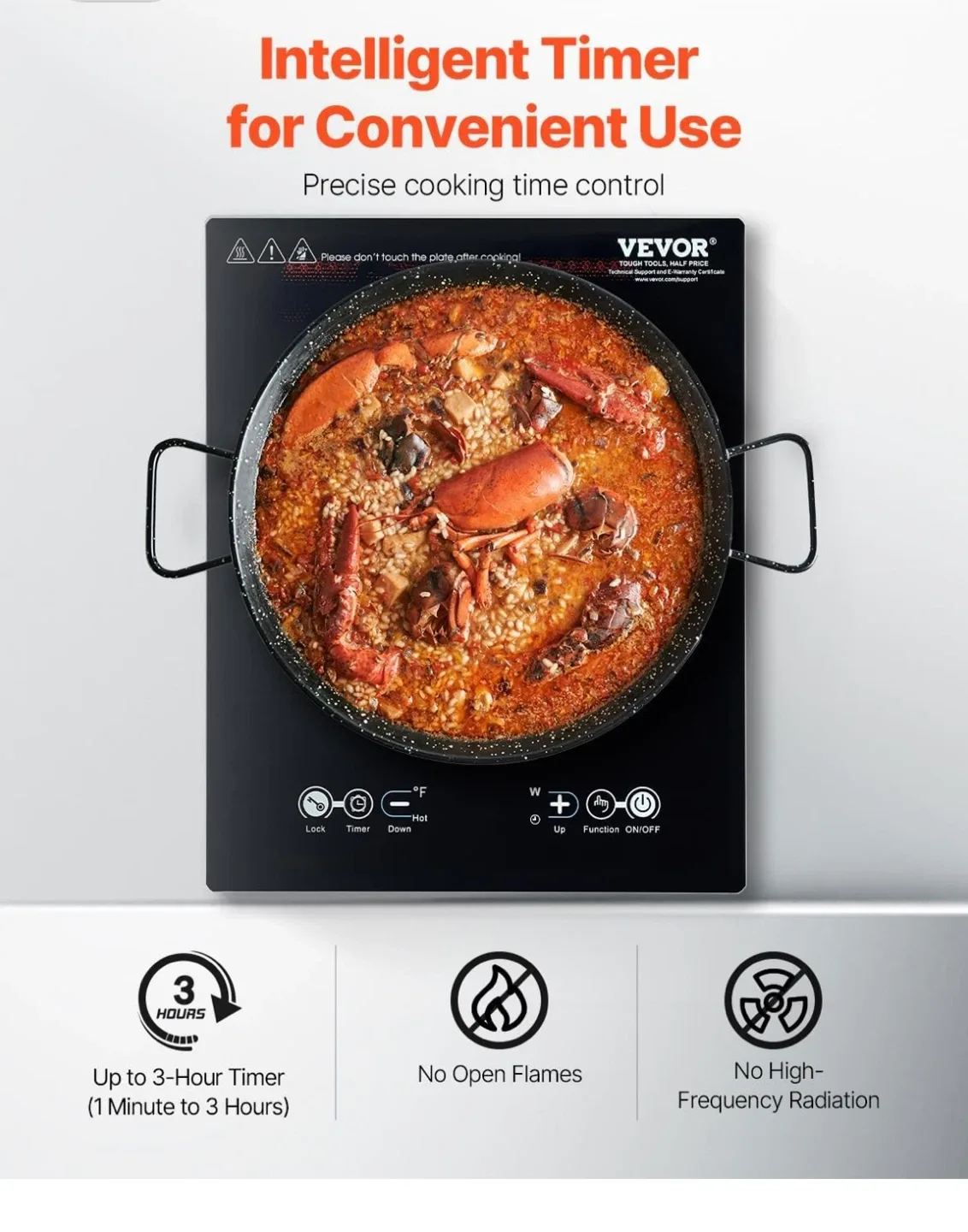 VEVOR Intelligent Timer Induction Cooktop - New in Box! image indicator(4)