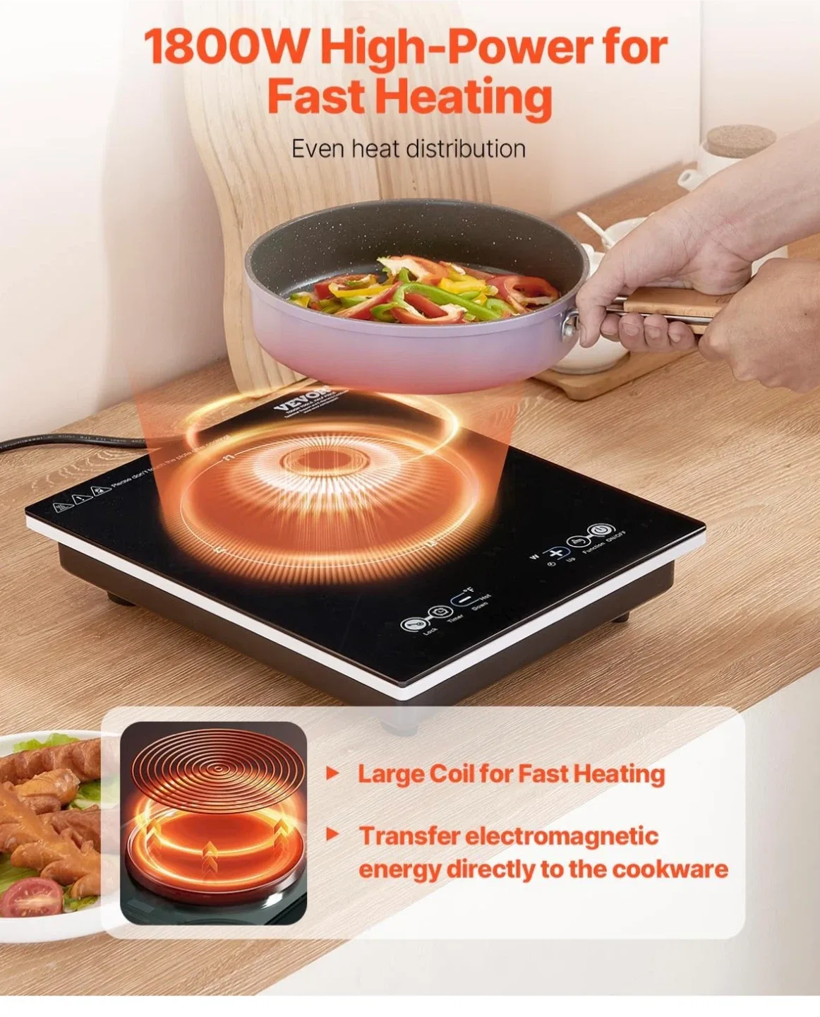 VEVOR Intelligent Timer Induction Cooktop - New in Box! image indicator(6)