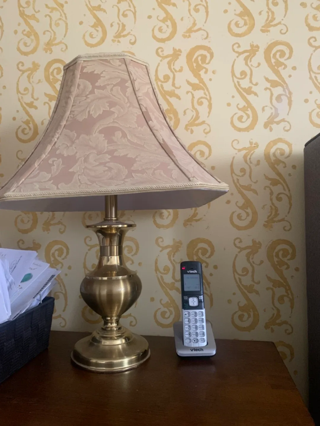 Table Lamp with Floral Shade image indicator(2)