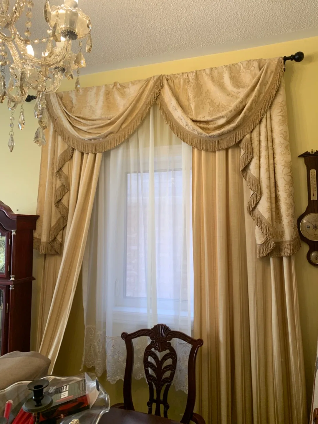 Gold Decorative Window Curtains image indicator(2)