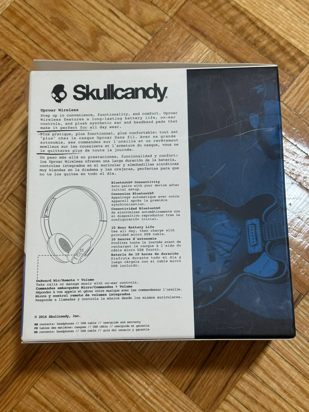 Skullcandy Uproar Wireless Headphones - Blue - photo 2