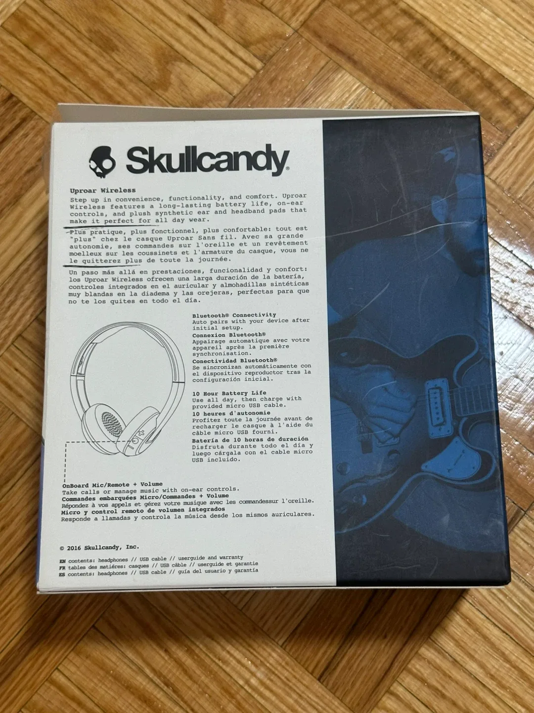 Skullcandy Uproar Wireless Headphones - Blue image indicator(2)