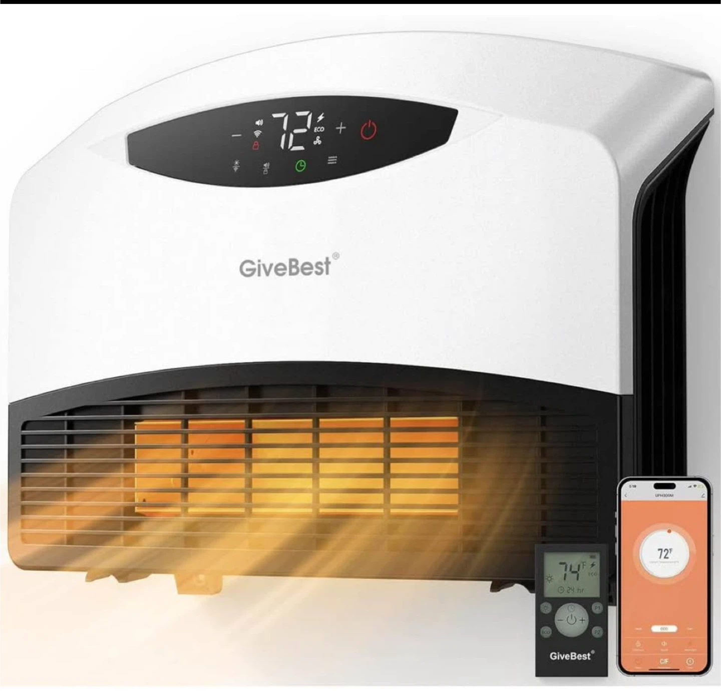 GiveBest Wall Mounted Heater - Like New!
