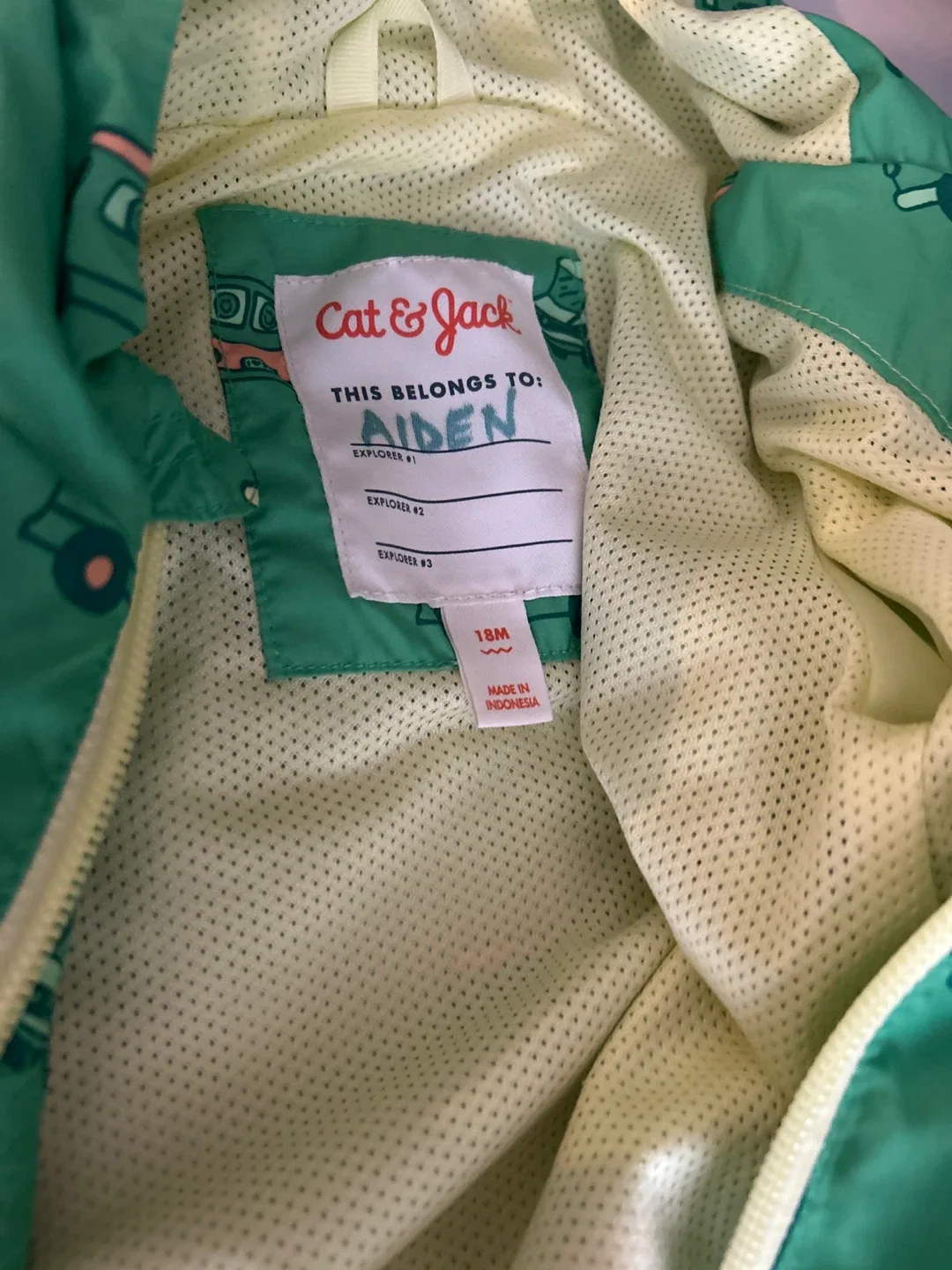 Cat & Jack 18M Green Jacket thumbnail