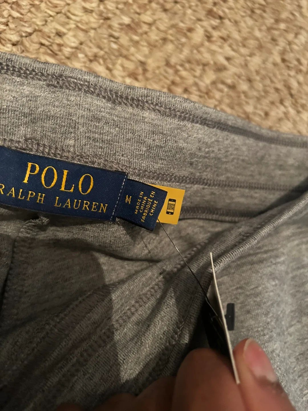 New Ralph Lauren Polo Double Knit Joggers Sweatpants- Size M image indicator(4)