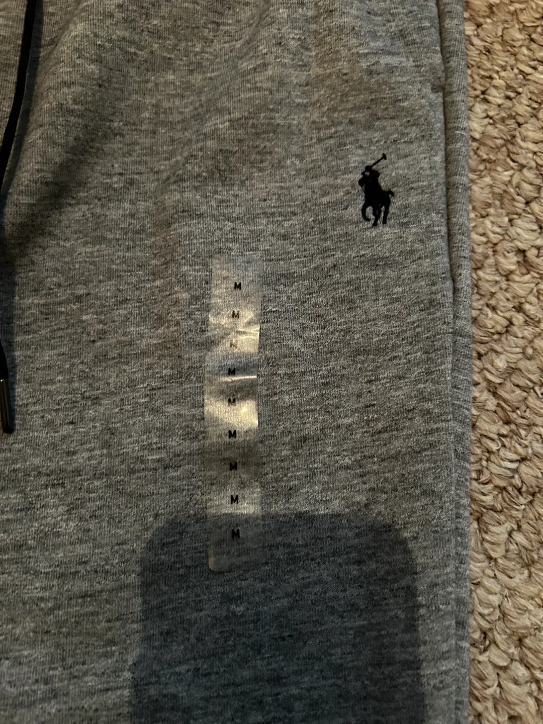 New Ralph Lauren Polo Double Knit Joggers Sweatpants- Size M image indicator(2)