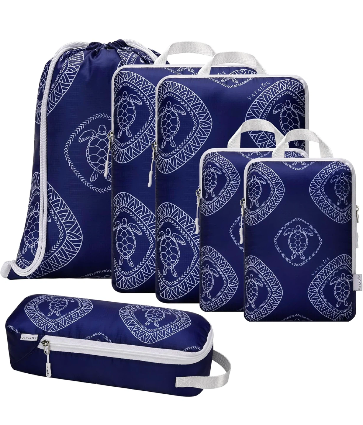 VATALIFE 6pc Compression Packing Cube Set for Travel