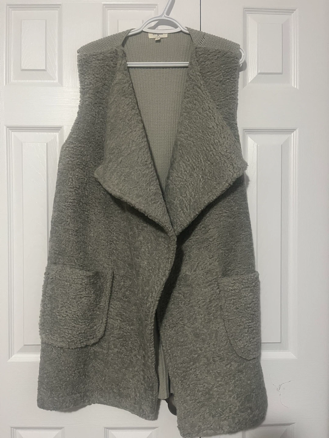 Umgee grey long  Vest - Size L
