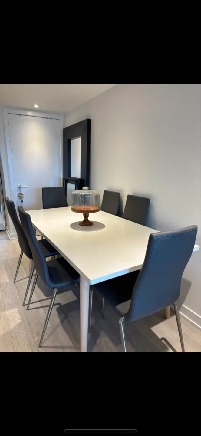 Dining Extendable Table and 6 Chairs Set image indicator(7)